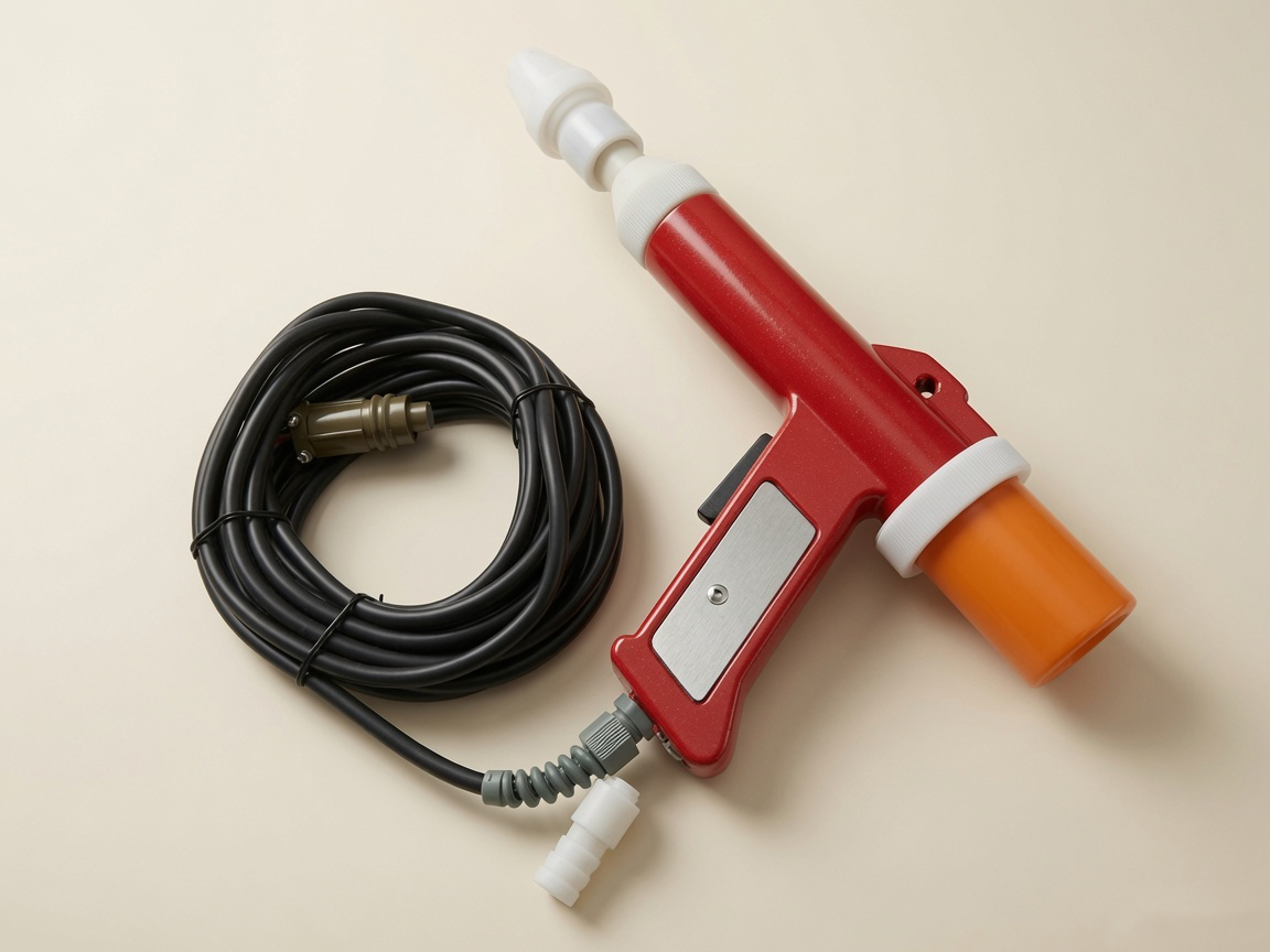 Manual Electrostatic Powder Caoting Spray Gun with Cable & Nozzle